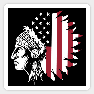 Red Indian Native American Magnet